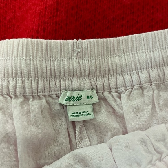 Aerie/American Eagle Light Pink Eyelet 100% Cotton Mini Skirt - Picture 6 of 6